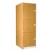 Large Instrument Locker w/ Solid Doors - 3 Compartments (37 7/8" D)
